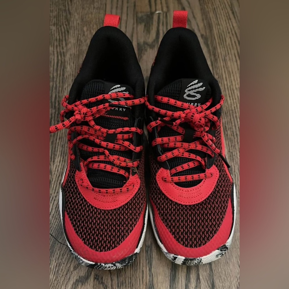 Red and Black Athletic Sneakers